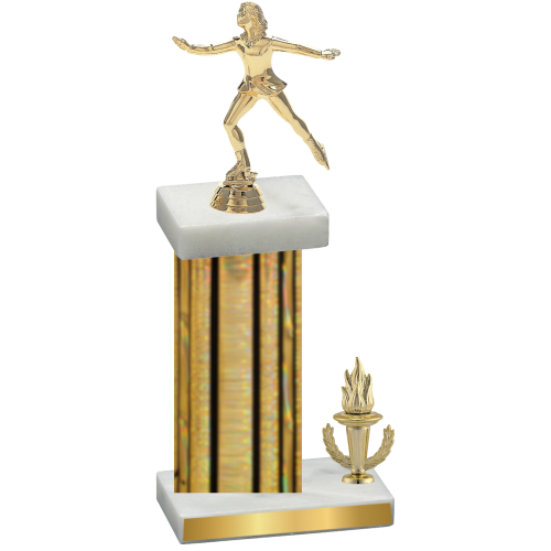 Accented Single Gold Glacier Victory Skater Trophy