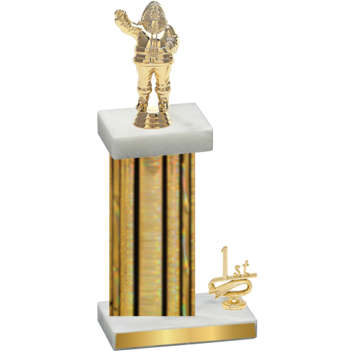 Accented Single Gold Glacier First Place Holiday Trophy