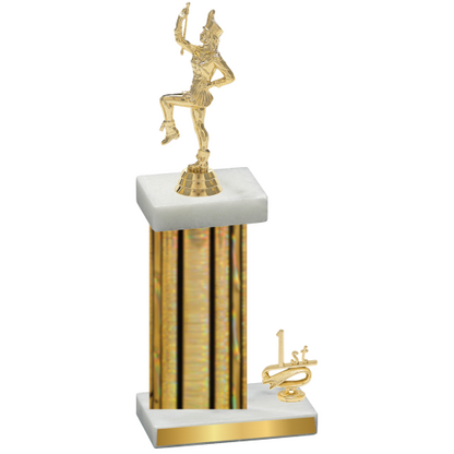 Accented Single Gold Glacier First Place Majorette Trophy