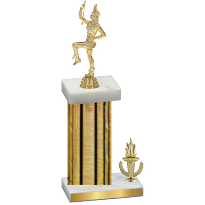 Accented Single Gold Glacier Victory Majorette Trophy