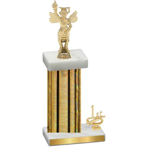 Accented Single Gold Glacier First Place Academics Trophy