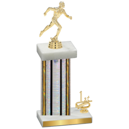 Accented Single Silver Glacier First Place Running Trophy