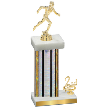 Accented Single Silver Glacier Second Place Running Trophy