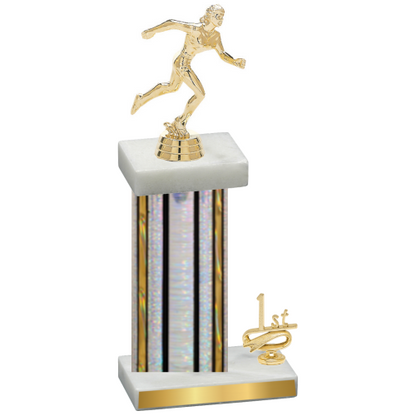 Accented Single Silver Glacier First Place Running Trophy