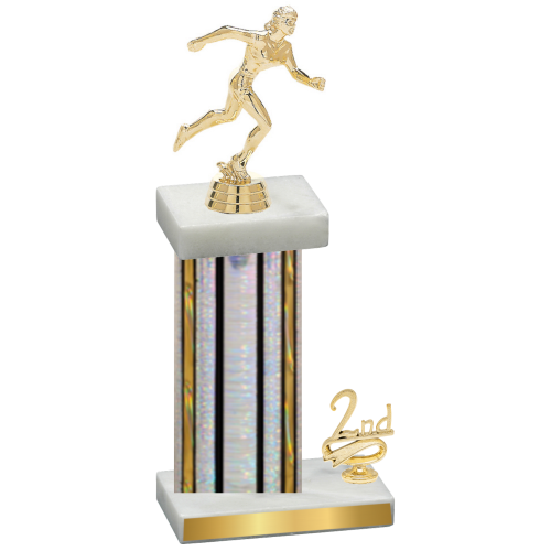 Accented Single Silver Glacier Second Place Running Trophy