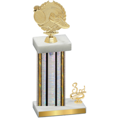 Accented Single Silver Glacier Third Place Running Trophy