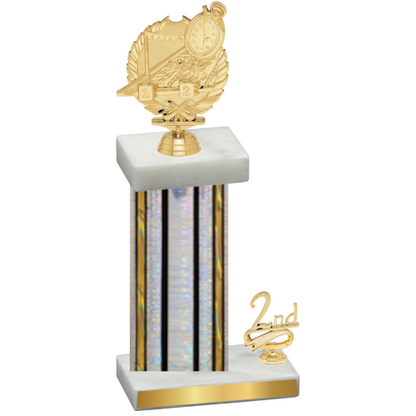 Accented Single Silver Glacier Second Place Swimming Trophy