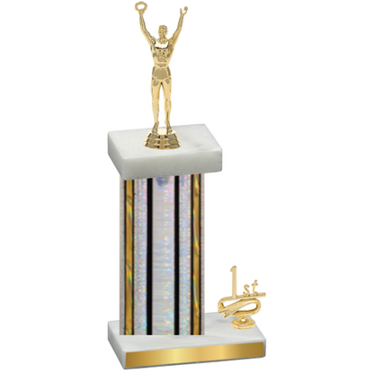 Accented Single Silver Glacier First Place Victory Trophy