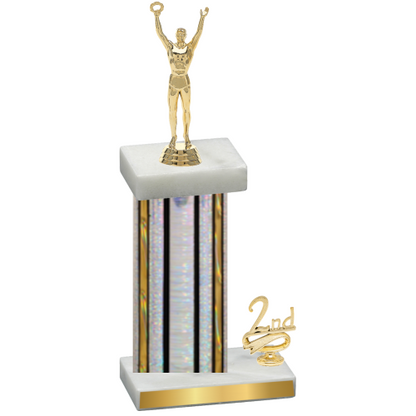 Accented Single Silver Glacier Second Place Victory Trophy