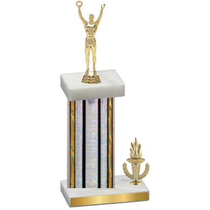 Accented Single Silver Glacier Victory Victory Trophy