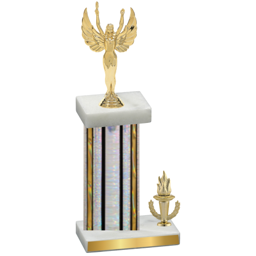 Accented Single Silver Glacier Victory Victory Trophy
