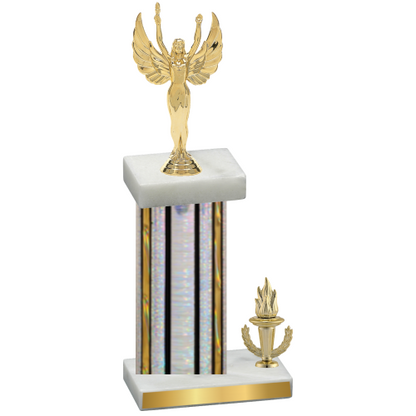 Accented Single Silver Glacier Victory Victory Trophy