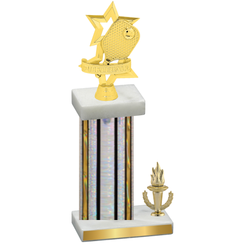 Accented Single Silver Glacier Victory Pickleball Trophy