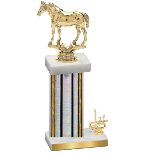 Accented Single Silver Glacier First Place Horses Trophy