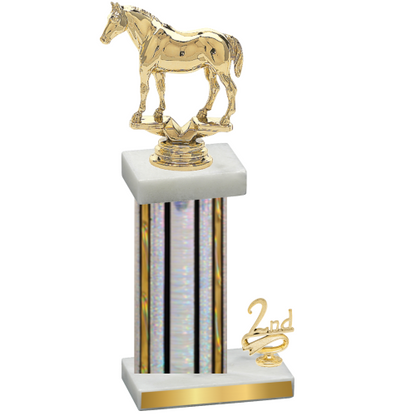 Accented Single Silver Glacier Second Place Horses Trophy