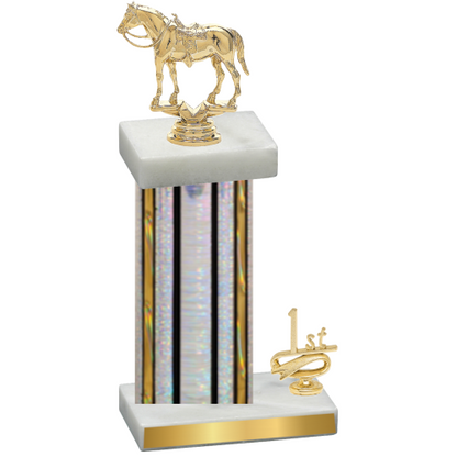 Accented Single Silver Glacier First Place Horses Trophy