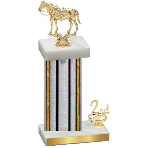 Accented Single Silver Glacier Second Place Horses Trophy