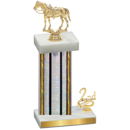 Accented Single Silver Glacier Second Place Horses Trophy