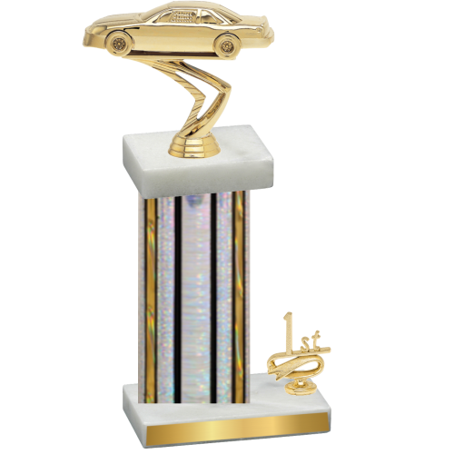 Accented Single Silver Glacier First Place Cars Trophy