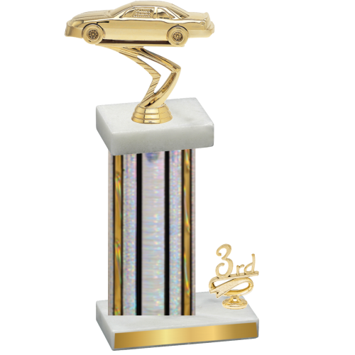 Accented Single Silver Glacier Third Place Cars Trophy