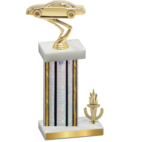 Accented Single Silver Glacier Victory Cars Trophy