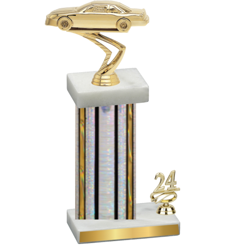 Accented Single Silver Glacier Year Cars Trophy