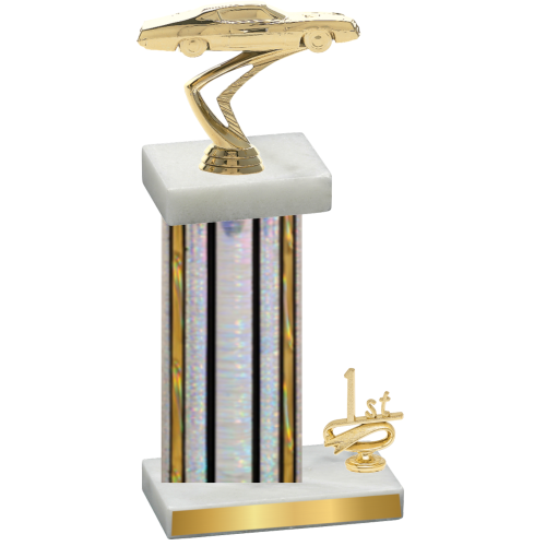 Accented Single Silver Glacier First Place Cars Trophy