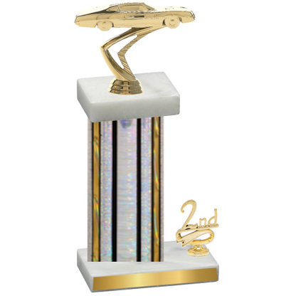 Accented Single Silver Glacier Second Place Cars Trophy