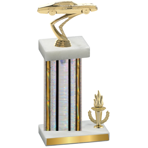 Accented Single Silver Glacier Victory Cars Trophy