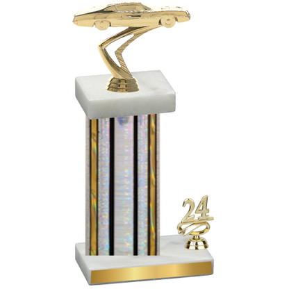 Accented Single Silver Glacier Year Cars Trophy