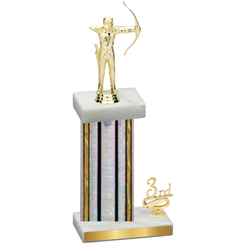 Accented Single Silver Glacier Third Place Archery Trophy