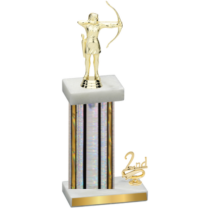 Accented Single Silver Glacier Second Place Archery Trophy