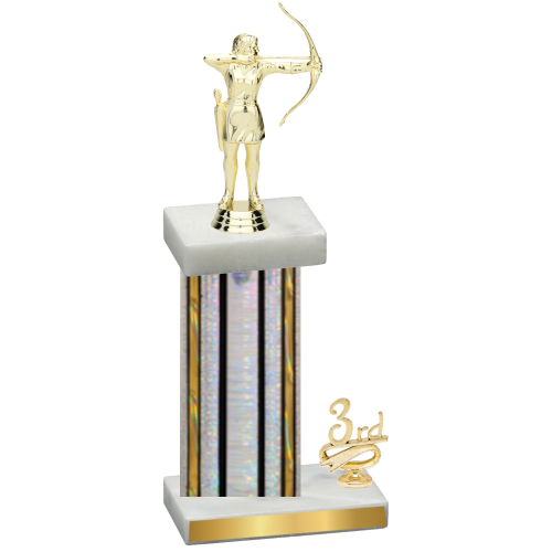 Accented Single Silver Glacier Third Place Archery Trophy