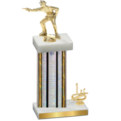 Accented Single Silver Glacier First Place Shooter Trophy