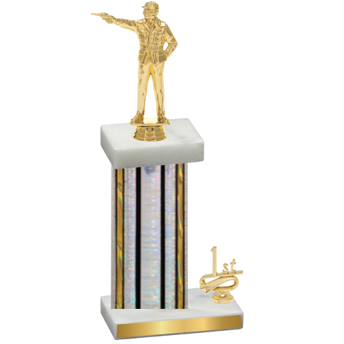 Accented Single Silver Glacier First Place Shooter Trophy