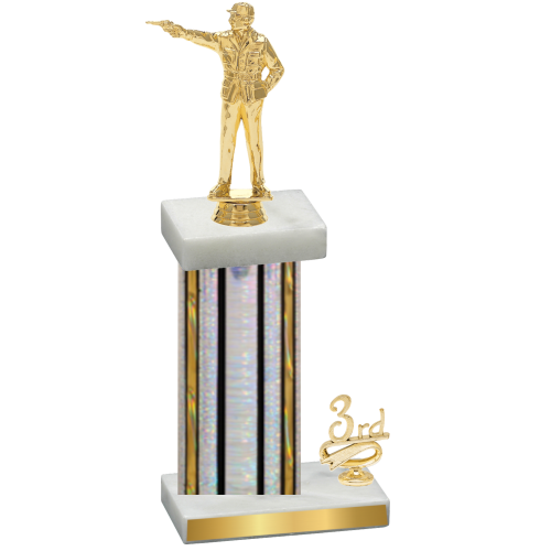 Accented Single Silver Glacier Third Place Shooter Trophy