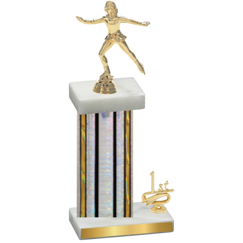 Accented Single Silver Glacier First Place Skater Trophy