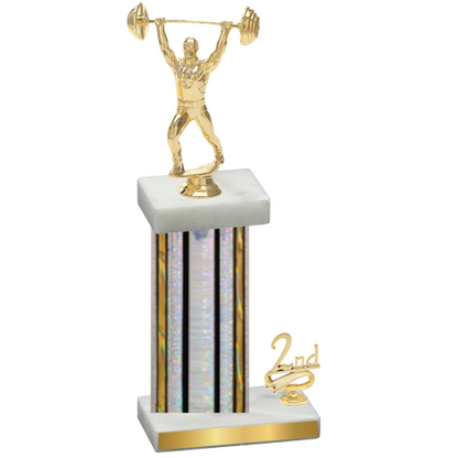 Accented Single Silver Glacier Second Place Weights Trophy