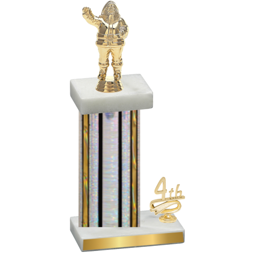 Accented Single Silver Glacier Fourth Place Holiday Trophy