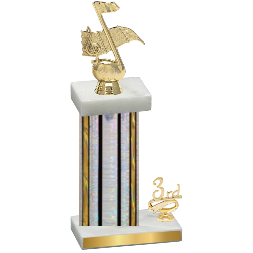 Accented Single Silver Glacier Third Place Music Trophy