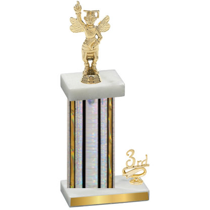 Accented Single Silver Glacier Third Place Academics Trophy