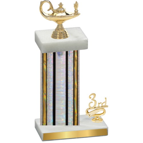 Accented Single Silver Glacier Third Place Academics Trophy