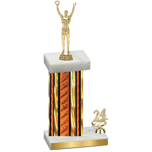 Accented Single Orange Glacier Year Victory Trophy