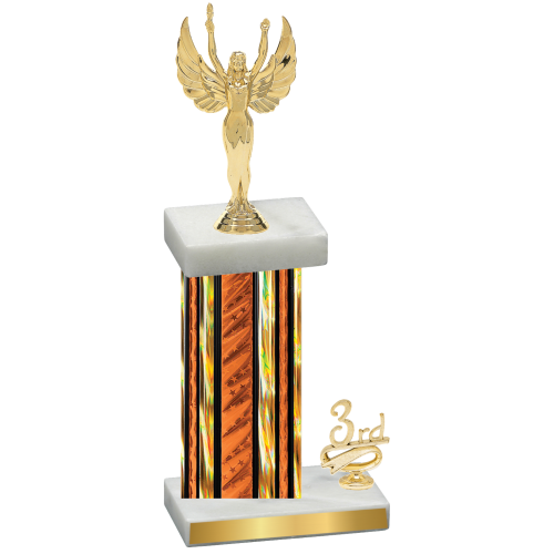 Accented Single Orange Glacier Third Place Victory Trophy