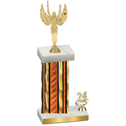 Accented Single Orange Glacier Year Victory Trophy