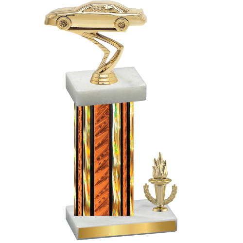 Accented Single Orange Glacier Victory Cars Trophy