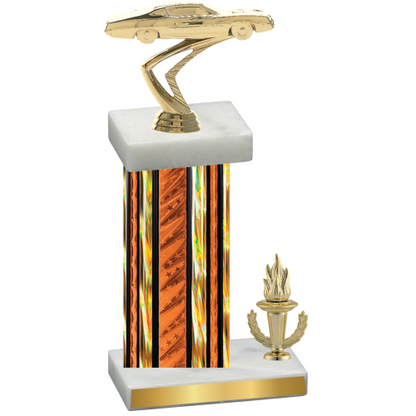 Accented Single Orange Glacier Victory Cars Trophy