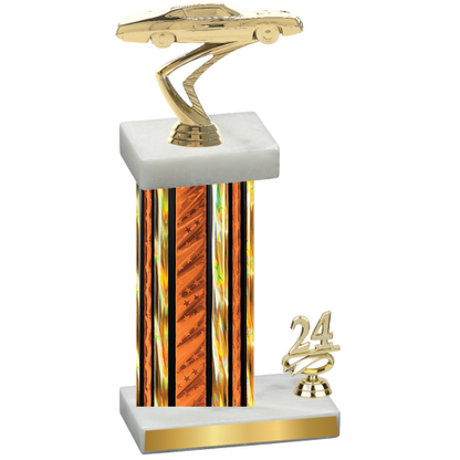 Accented Single Orange Glacier Year Cars Trophy