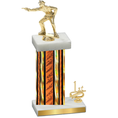 Accented Single Orange Glacier First Place Shooter Trophy