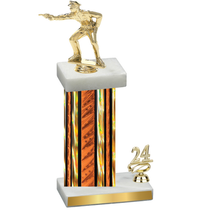 Accented Single Orange Glacier Year Shooter Trophy